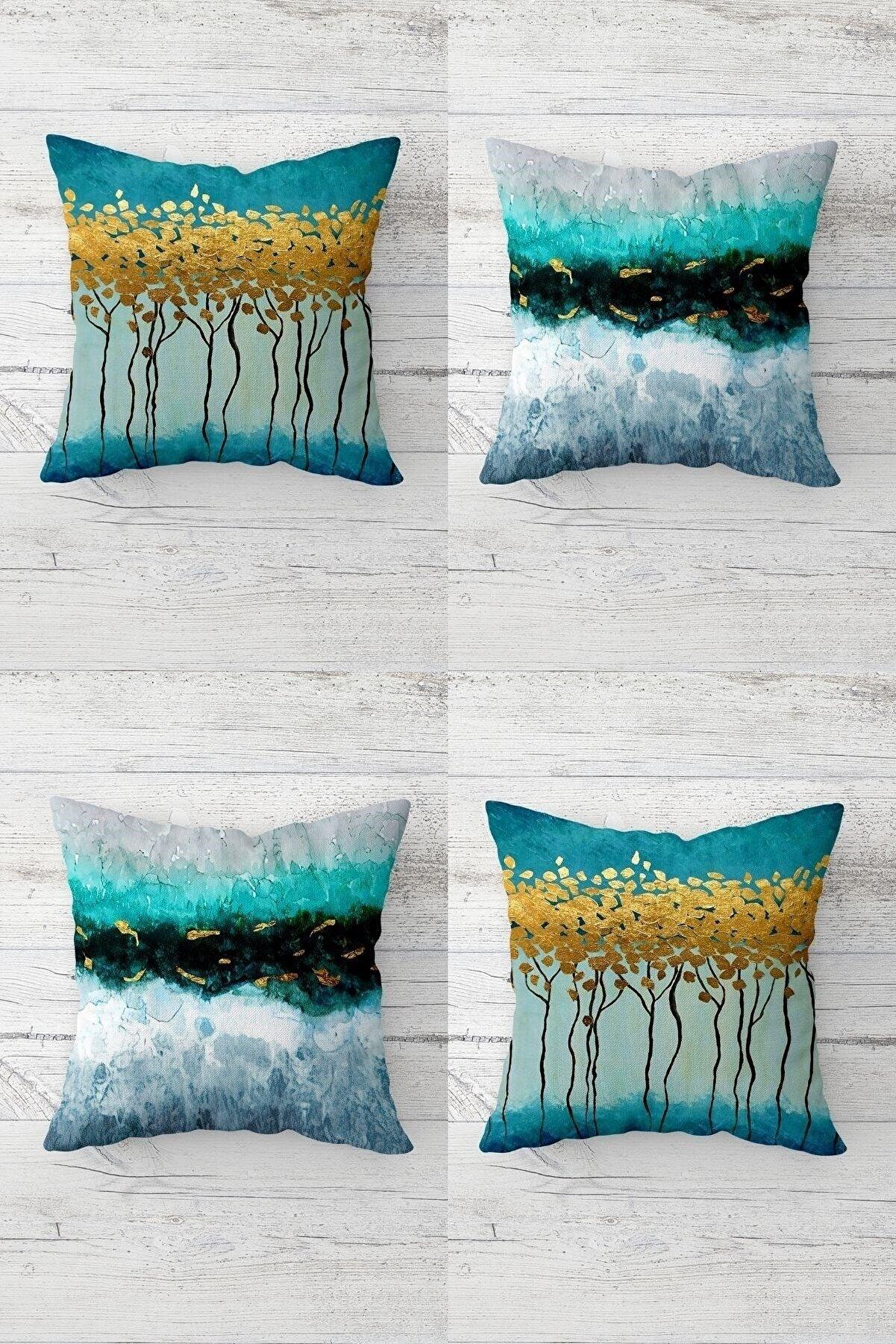 Gold Leaf Tree Watercolor Effect Hidden Zipper Cushion Cover Sofa Pillow Case Set (4pcs)
Gold Leaf Tree Watercolor Effect Hidden Zipper Cushion Cover Sofa Pillow Case Set (4pcs)