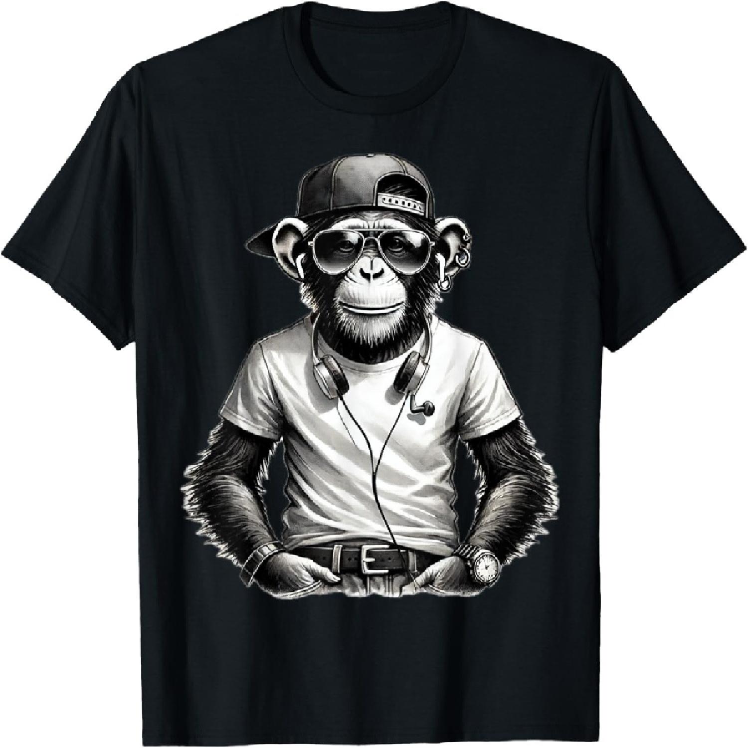 Mens Monkey Safari Sunglasses Print Tops Cartoon Print T-Shirt XXXXXL різнокольоровий
Mens Monkey Safari Sunglasses Print Tops Cartoon Print T-Shirt XXXXXL різнокольоровий