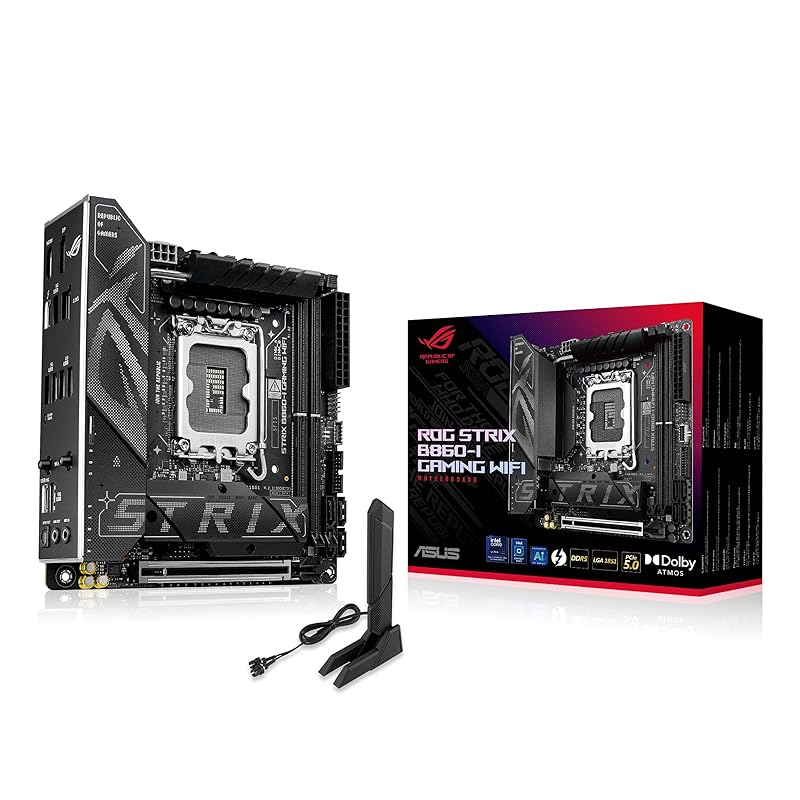 ASUS intel Core Ultra Processors (Series 2) Socket LGA1851 correspondence B860 mounted Mini-ITX Motherboard/ROG STRIX B860-I GAMING WIFI Domestic
ASUS intel Core Ultra Processors (Series 2) Socket LGA1851 correspondence B860 mounted Mini-ITX Motherboard/ROG STRIX B860-I GAMING WIFI Domestic