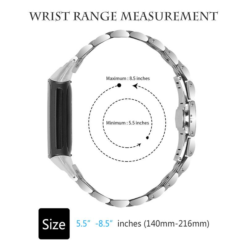 Stainless Steel 7 Beads Breathable Replacement Wrist Strap Watch Band for Fitbit Charge 6/5 Silver
Stainless Steel 7 Beads Breathable Replacement Wrist Strap Watch Band for Fitbit Charge 6/5 Silver