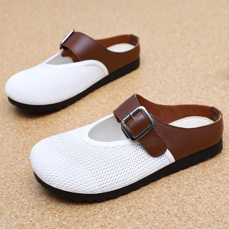 Shoes Women s Shoes Summer Flat Bottom Baotou Half-drag Lazy One Pedal Slippers Lightweight Breathable Birkenstocks Casual Shoes 36
Shoes Women s Shoes Summer Flat Bottom Baotou Half-drag Lazy One Pedal Slippers Lightweight Breathable Birkenstocks Casual Shoes 36