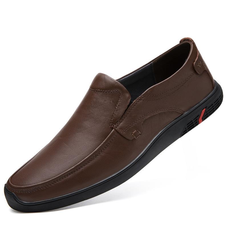 Мужская обувь большого размера, повседневная кожаная обувь из коровьей кожи, модный тренд, обувь-бини на одной педали с мягкой подошвой 46 коричневый
Мужская обувь большого размера, повседневная кожаная обувь из коровьей кожи, модный тренд, обувь-бини на одной педали с мягкой подошвой 46 коричневый