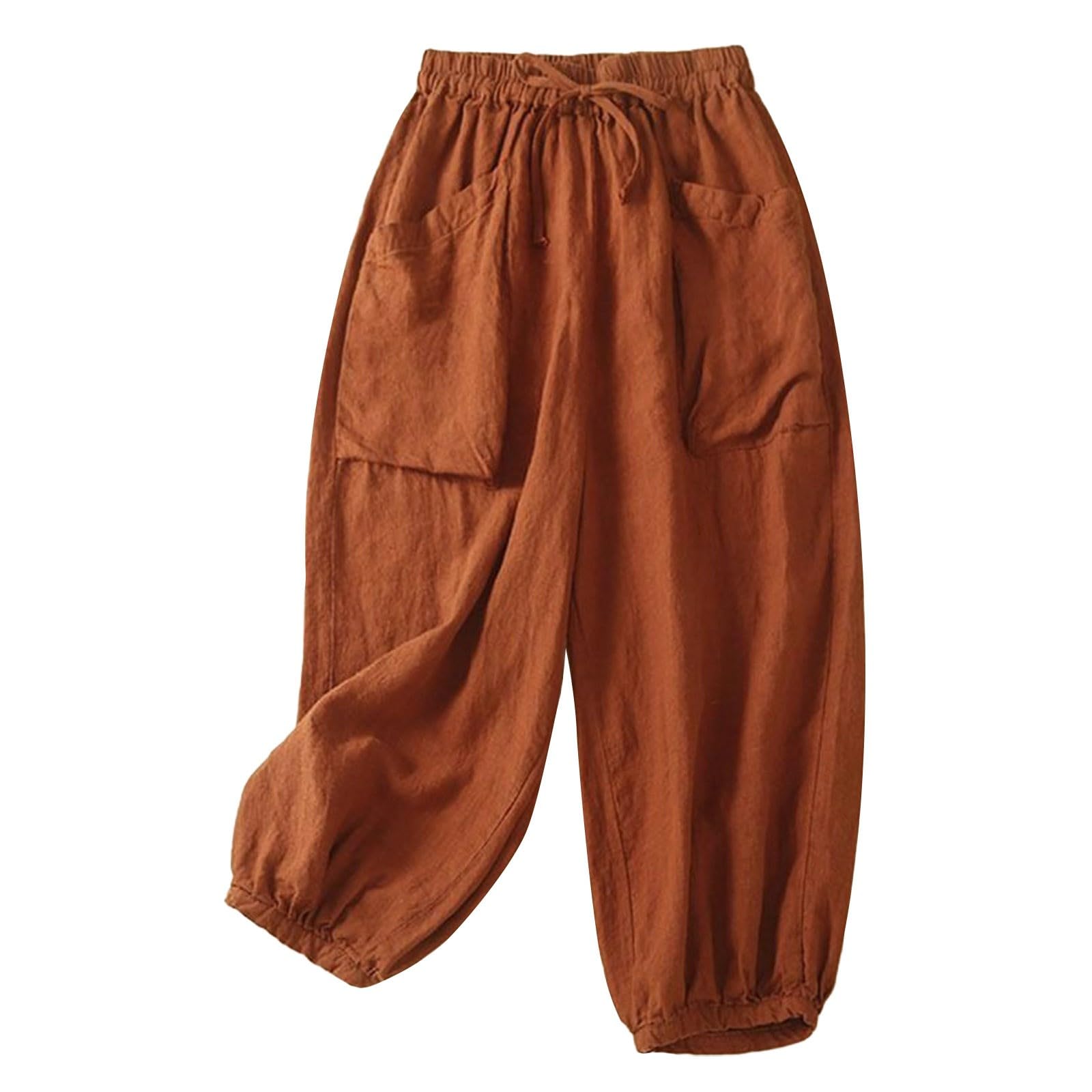Linen Casual Wide Leg Pants For Women Elastic Waist Versatile Business Casual Work Palazzo Trousers With Pockets XL помаранчевий
Linen Casual Wide Leg Pants For Women Elastic Waist Versatile Business Casual Work Palazzo Trousers With Pockets XL помаранчевий