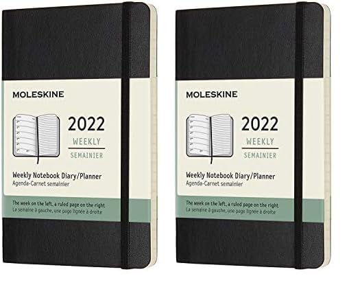 Moleskine 2022 Planner, January Start, 12-Month Weekly Diary, Soft Cover, Pocket Size, Black, DSB12WN2Y22 (x 2)
Moleskine 2022 Planner, January Start, 12-Month Weekly Diary, Soft Cover, Pocket Size, Black, DSB12WN2Y22 (x 2)
