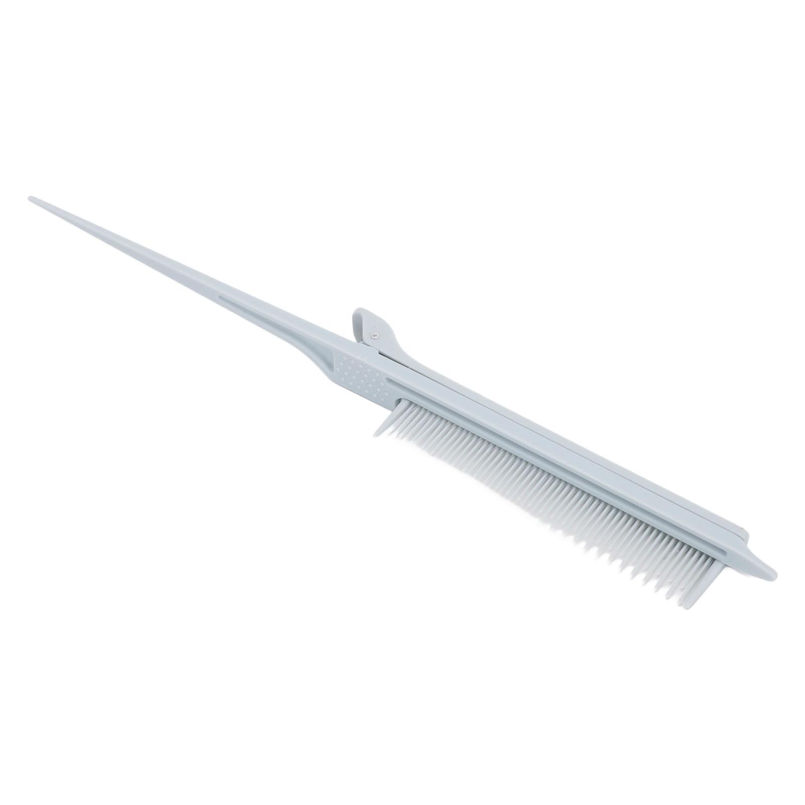 Rat Tail Teasing Clip Comb Fine Point Hair Coloring Styling Comb with Clip for Hairstylist Gray
Rat Tail Teasing Clip Comb Fine Point Hair Coloring Styling Comb with Clip for Hairstylist Gray