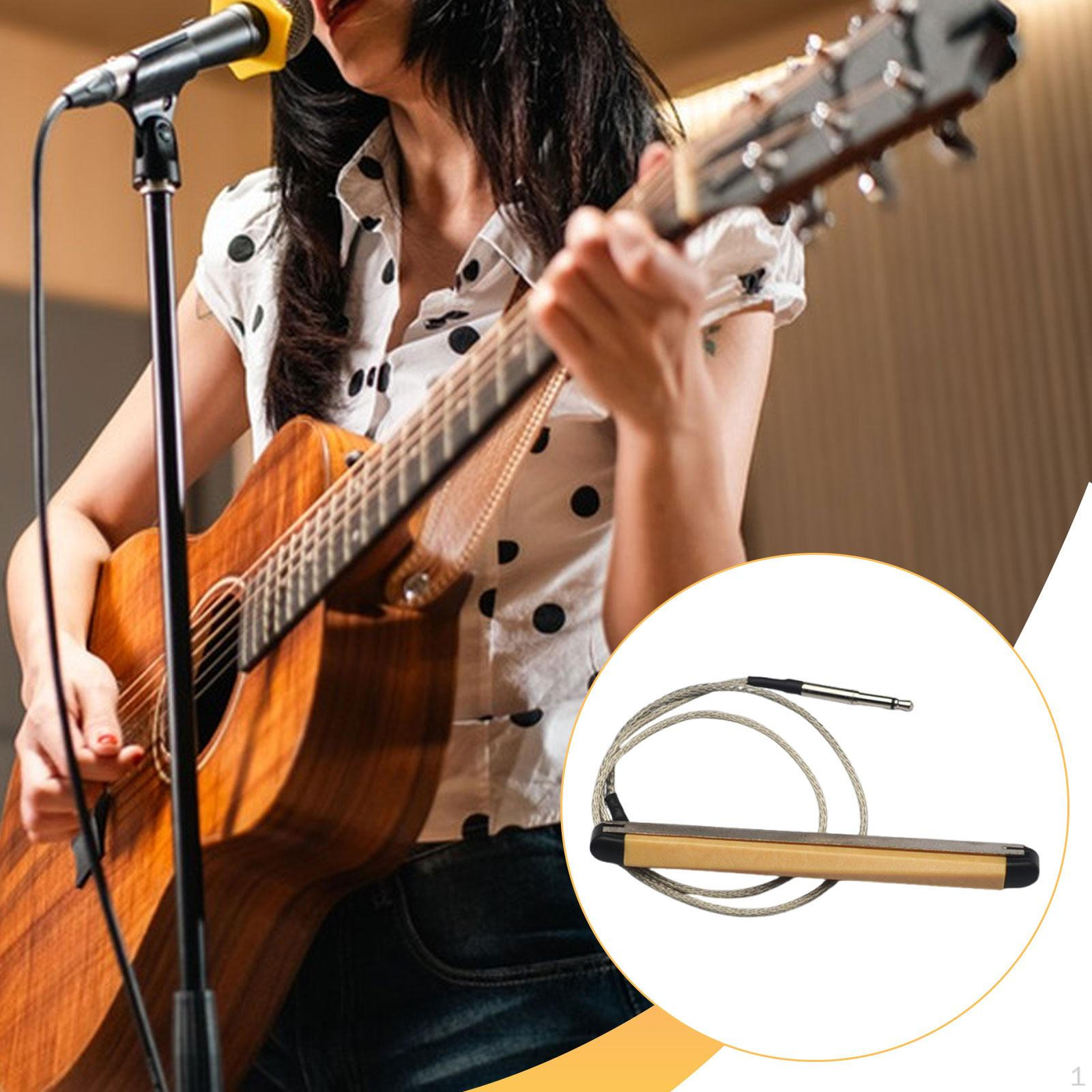 Guitar Pickup Piezo Instrument Part with End Piece Quick Installation for DIY Enthusiasts, Stage , 6 Strings
Guitar Pickup Piezo Instrument Part with End Piece Quick Installation for DIY Enthusiasts, Stage , 6 Strings