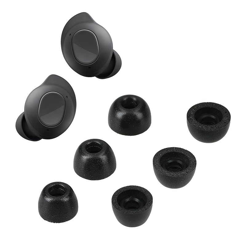 kwmobile 6x ear tips Samsung Galaxy Buds FE compatible earpiece - for replacement pad S/M/L size black color
kwmobile 6x ear tips Samsung Galaxy Buds FE compatible earpiece - for replacement pad S/M/L size black color