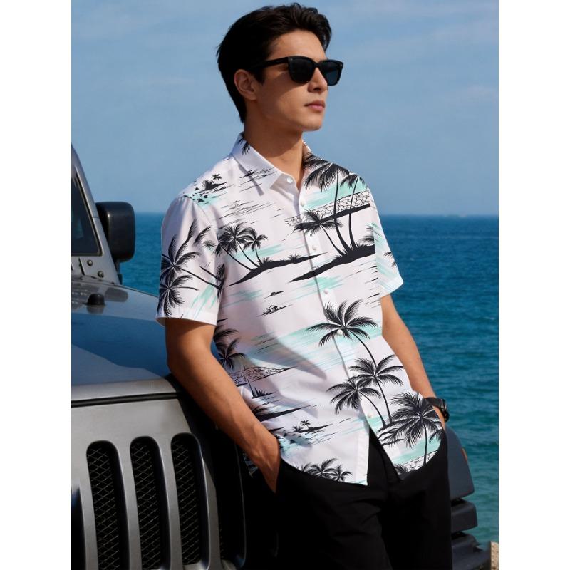 Hawaiian style short-sleeved shirt, new summer style for young men, fashionable and casual, designed with cool top, full digital printing S
Hawaiian style short-sleeved shirt, new summer style for young men, fashionable and casual, designed with cool top, full digital printing S