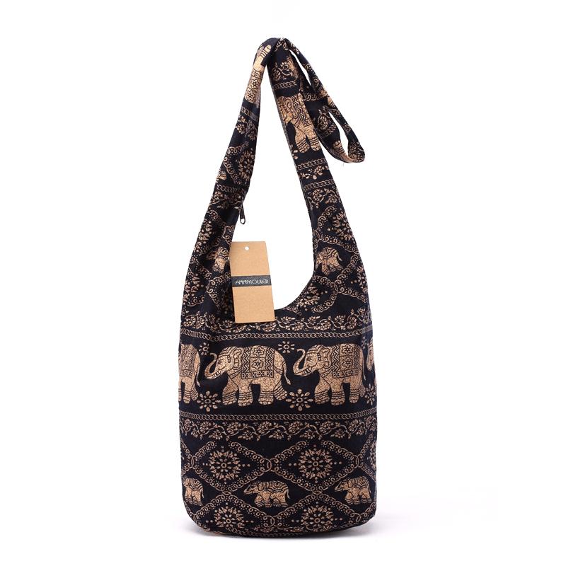Vintage Women Mochila Cotton Shoulder Bag Bohemian Style Messenger Bag Elephant Print Crossbody Bag Bolsas Soft Ladies Bag (20cm Max Length 30cm) чёрный
Vintage Women Mochila Cotton Shoulder Bag Bohemian Style Messenger Bag Elephant Print Crossbody Bag Bolsas Soft Ladies Bag (20cm Max Length 30cm) чёрный