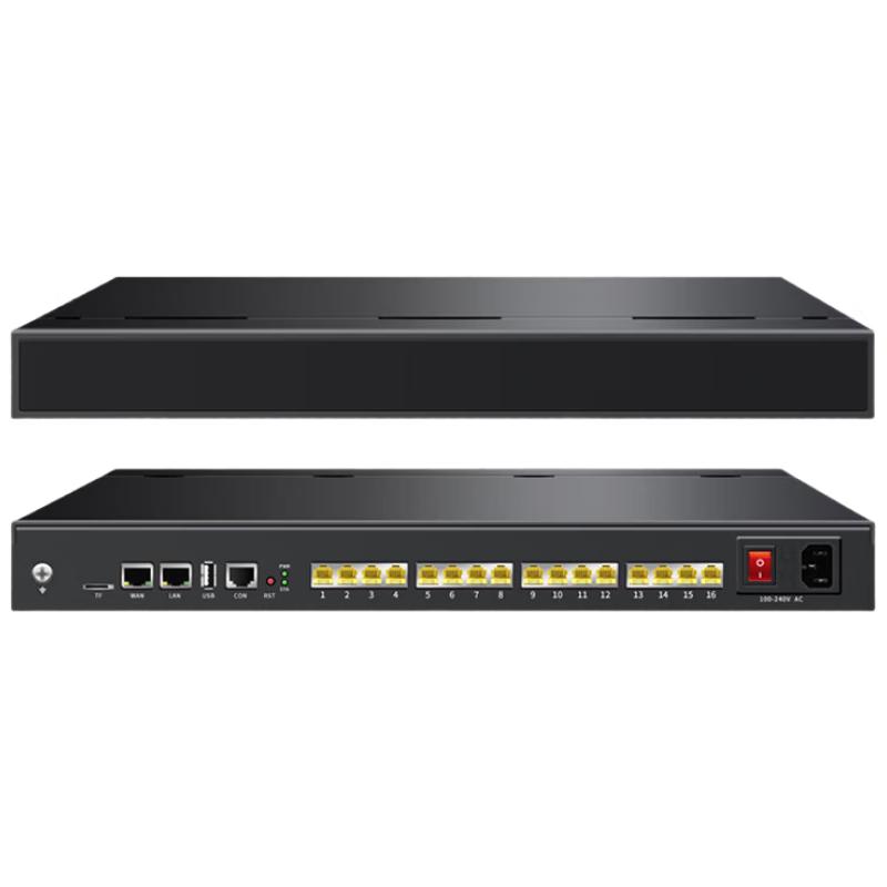 Yijiatong WG200-16FXO 16-Port Analog Voice Gateway (CN version)
Yijiatong WG200-16FXO 16-Port Analog Voice Gateway (CN version)