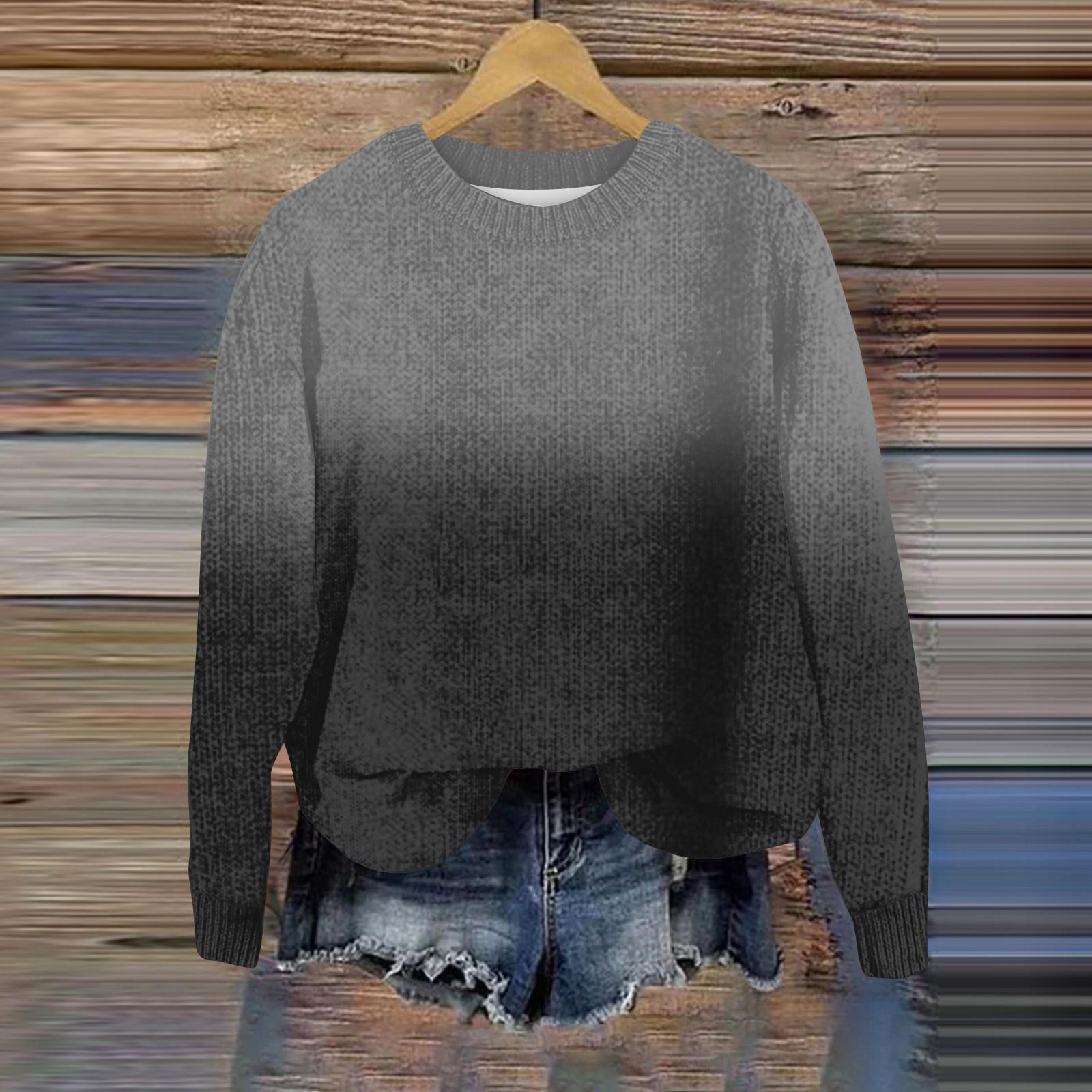 Свитшоты для женщин Вязаный свитер Милая рубашка Осенний круглый вырез Пуловер Топы XXXL
Свитшоты для женщин Вязаный свитер Милая рубашка Осенний круглый вырез Пуловер Топы XXXL