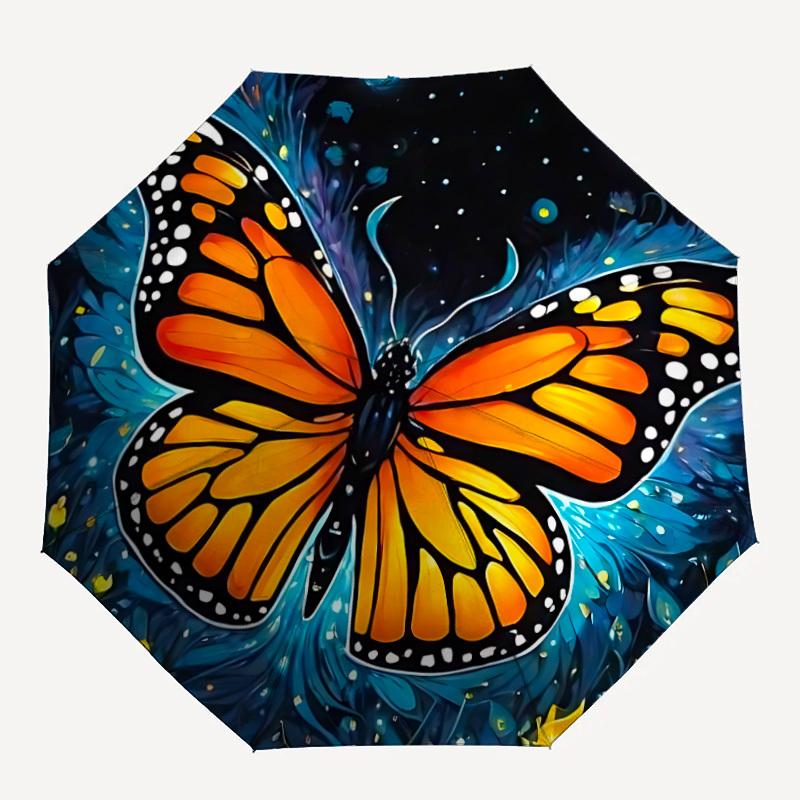 1pc Butterfly Night Automatic Folding Umbrella - 8-Rib Compact Travel Umbrella Durable & Portable for Outdoor Use, Perfect Gift for Birthdays068
1pc Butterfly Night Automatic Folding Umbrella - 8-Rib Compact Travel Umbrella Durable & Portable for Outdoor Use, Perfect Gift for Birthdays068