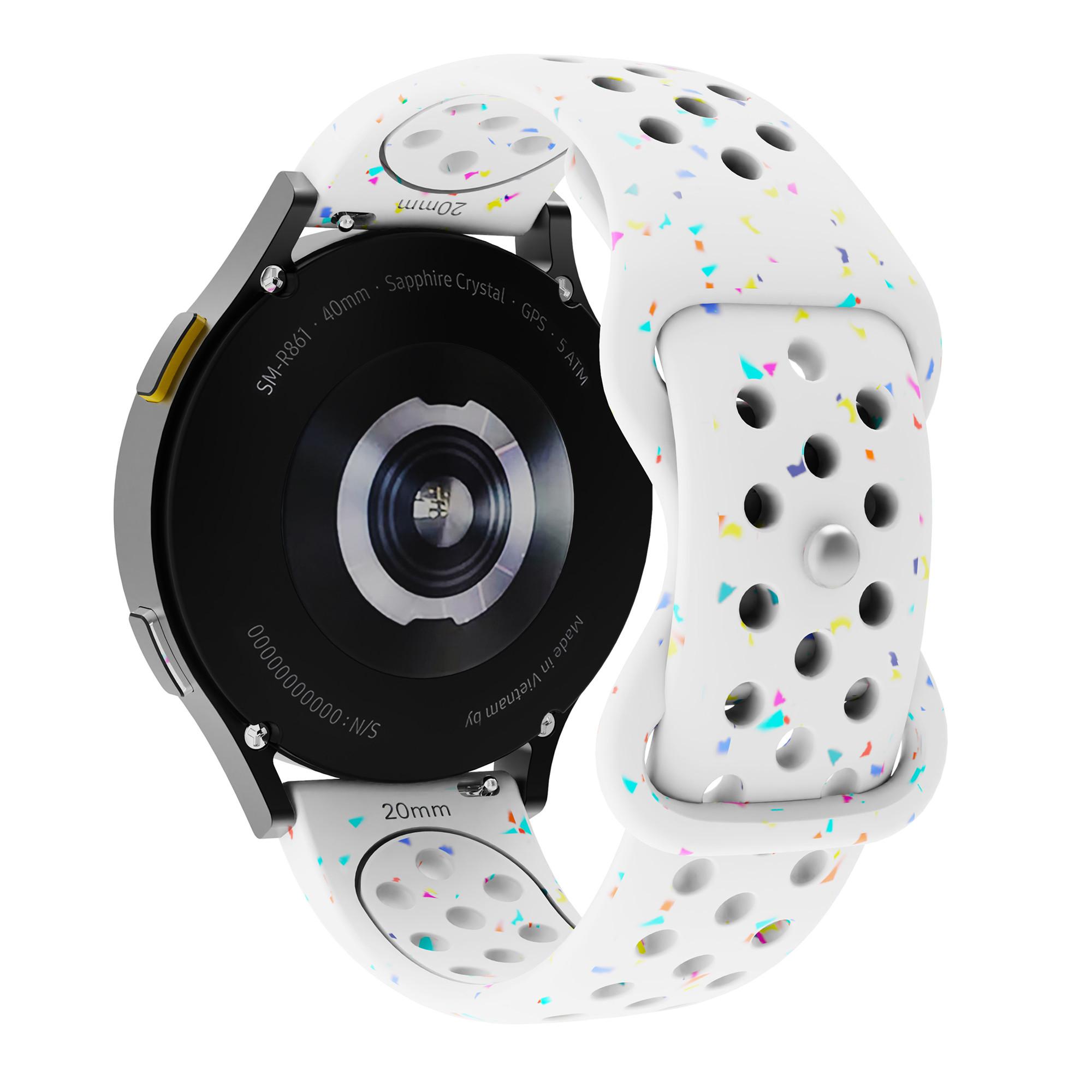 20mm Replacement Strap for Samsung Galaxy Watch7 44mm/40mm Color Dot Silicone Watch Band Multi Hole Design White
20mm Replacement Strap for Samsung Galaxy Watch7 44mm/40mm Color Dot Silicone Watch Band Multi Hole Design White