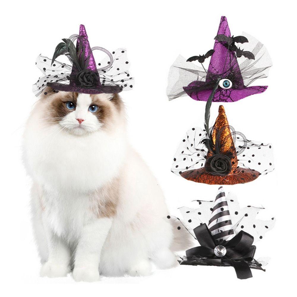 Stripe Pet Witch Hat Adjustable Dog Bat Hat Pet Accessories Cat Cosplay Hat for Cat Puppy Style A
Stripe Pet Witch Hat Adjustable Dog Bat Hat Pet Accessories Cat Cosplay Hat for Cat Puppy Style A