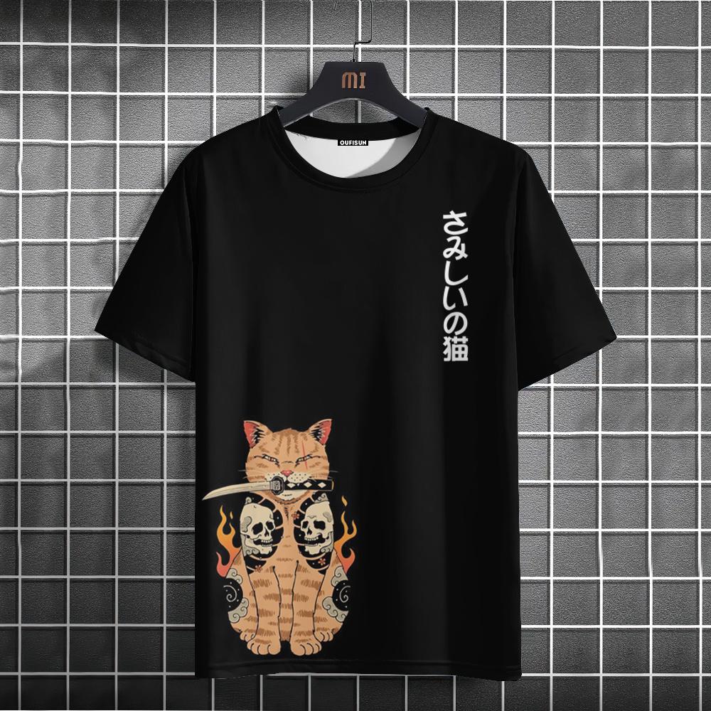 Летние новые 3D мужские футболки с графикой японского кота-самурая, модные, повседневные, с яркой индивидуальностью, крутые, в уличном стиле, с принтом, с коротким рукавом, топ S
Летние новые 3D мужские футболки с графикой японского кота-самурая, модные, повседневные, с яркой индивидуальностью, крутые, в уличном стиле, с принтом, с коротким рукавом, топ S