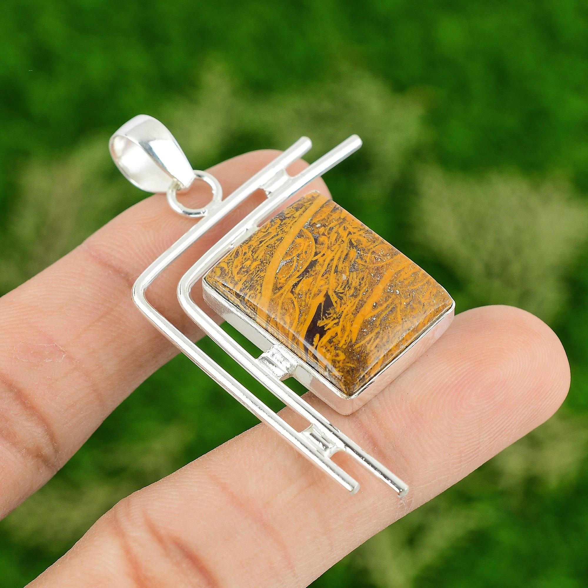 Daughters Day Deal Sterling Silver Mariam Jasper Stone Bezel New Pendant Jewelry
Daughters Day Deal Sterling Silver Mariam Jasper Stone Bezel New Pendant Jewelry