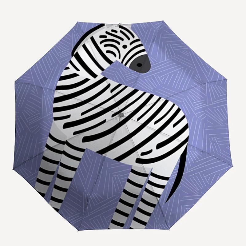 1pc Zebra Stripes Automatic Folding Umbrella Portable Collapsible 8-Rib Umbrella for All Seasons, Casual Outdoor Accessory, PerfectB43
1pc Zebra Stripes Automatic Folding Umbrella Portable Collapsible 8-Rib Umbrella for All Seasons, Casual Outdoor Accessory, PerfectB43