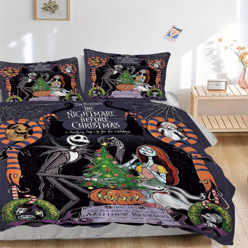 3pcs Tim Burton s the Nightmare Before Christmas Print Cover Set Ultra Soft, Breathable, and Comfortable Bedding with Stylish Design for Bed 135x200cm
3pcs Tim Burton s the Nightmare Before Christmas Print Cover Set Ultra Soft, Breathable, and Comfortable Bedding with Stylish Design for Bed 135x200cm