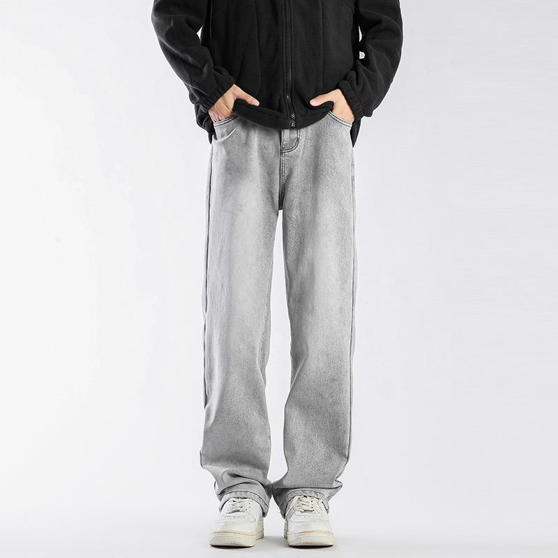 Новые осенне-зимние джинсы из утолщенного бархата, мужские универсальные и облегающие прямые брюки 4XL
Новые осенне-зимние джинсы из утолщенного бархата, мужские универсальные и облегающие прямые брюки 4XL