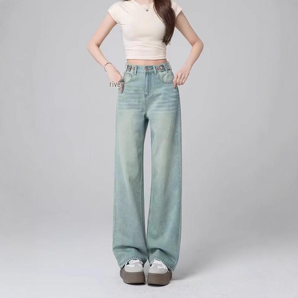 Women s Light High-Waist Wide-Leg Jeans - 2024 Versatile, Slimming, Petite Fit, Straight and Loose Long Pants S синий
Women s Light High-Waist Wide-Leg Jeans - 2024 Versatile, Slimming, Petite Fit, Straight and Loose Long Pants S синий