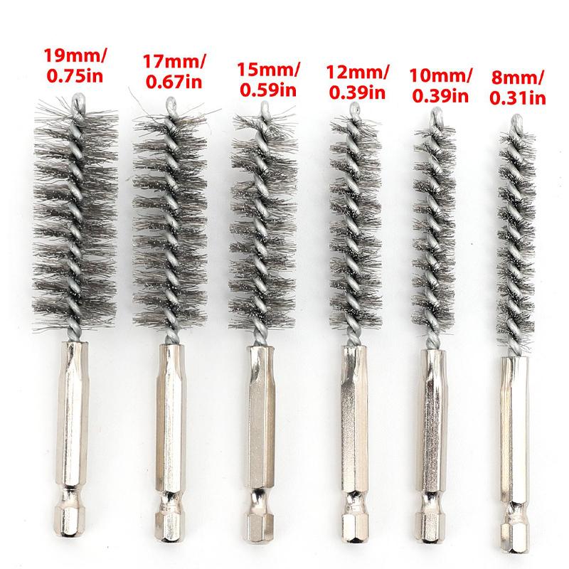 6/30pcs Stainless Steel Drill Cleaning Brush Hex Handle Dril Cleaning Brushes Machinery Deburring Polish Rust Removing Tools
6/30pcs Stainless Steel Drill Cleaning Brush Hex Handle Dril Cleaning Brushes Machinery Deburring Polish Rust Removing Tools