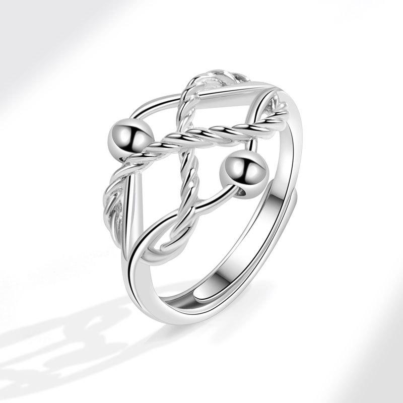 Women Braided Twist Ring Infinite Love Design Rotatable Anxiety Relief Stress Reducing Jewelry For Girls opening adjustable белого золота
Women Braided Twist Ring Infinite Love Design Rotatable Anxiety Relief Stress Reducing Jewelry For Girls opening adjustable белого золота
