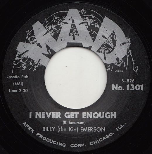 7inch Record BILLY EMERSON I Never Get Enough When It Rains 1301 MAD 2019 UK SoulFunk Used
7inch Record BILLY EMERSON I Never Get Enough When It Rains 1301 MAD 2019 UK SoulFunk Used
