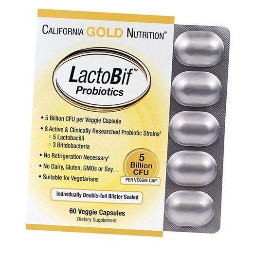 Пробиотики, LactoBif Probiotics 5 Billion, California Gold Nutrition 60вегкапс (69427001) 60vcaps
Пробиотики, LactoBif Probiotics 5 Billion, California Gold Nutrition 60вегкапс (69427001) 60vcaps