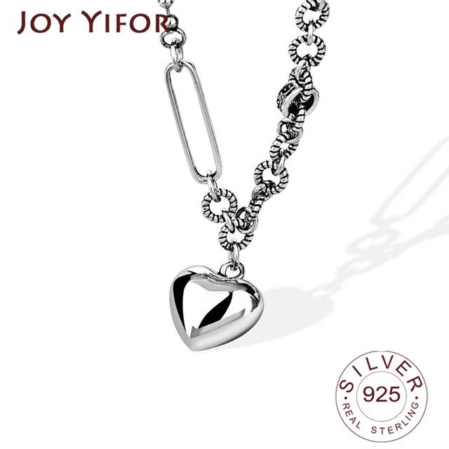 Silver color Necklace Ladies Elegant Chain Necklace Fashion Heart Shape Sterling Silver Jewelry Round Necklace
Silver color Necklace Ladies Elegant Chain Necklace Fashion Heart Shape Sterling Silver Jewelry Round Necklace