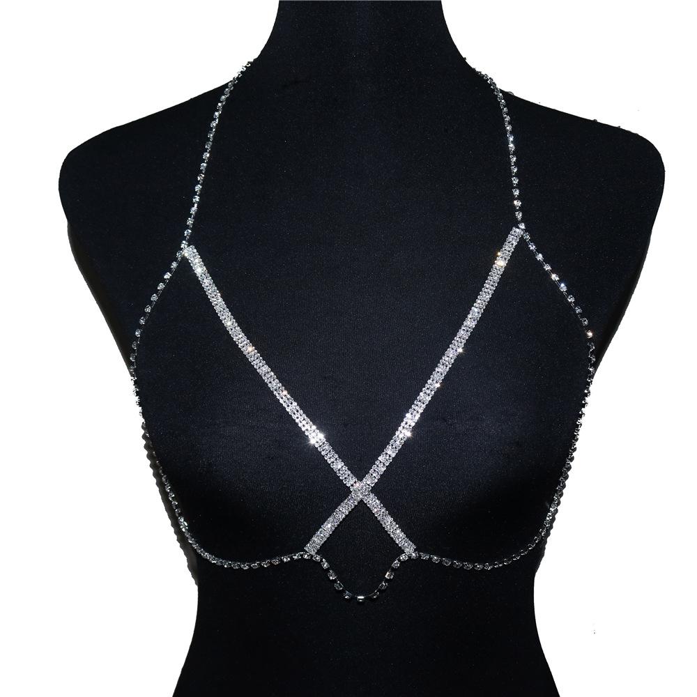 European And American Fashion Jewelry Sexy New Rhinestone Claw Chain Bikini Chest Chain Body Chain
European And American Fashion Jewelry Sexy New Rhinestone Claw Chain Bikini Chest Chain Body Chain