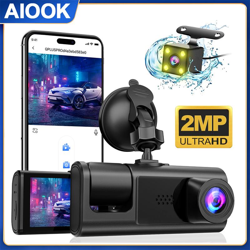 Автомобильный видеорегистратор AIOOK HD 1080P с 3 объективами, Wi-Fi, сотовый телефон, удаленный мониторинг, инфракрасное ночное видение, водонепроницаемый автомобильный видеорегистратор при отключении электроэнергии
Автомобильный видеорегистратор AIOOK HD 1080P с 3 объективами, Wi-Fi, сотовый телефон, удаленный мониторинг, инфракрасное ночное видение, водонепроницаемый автомобильный видеорегистратор при отключении электроэнергии