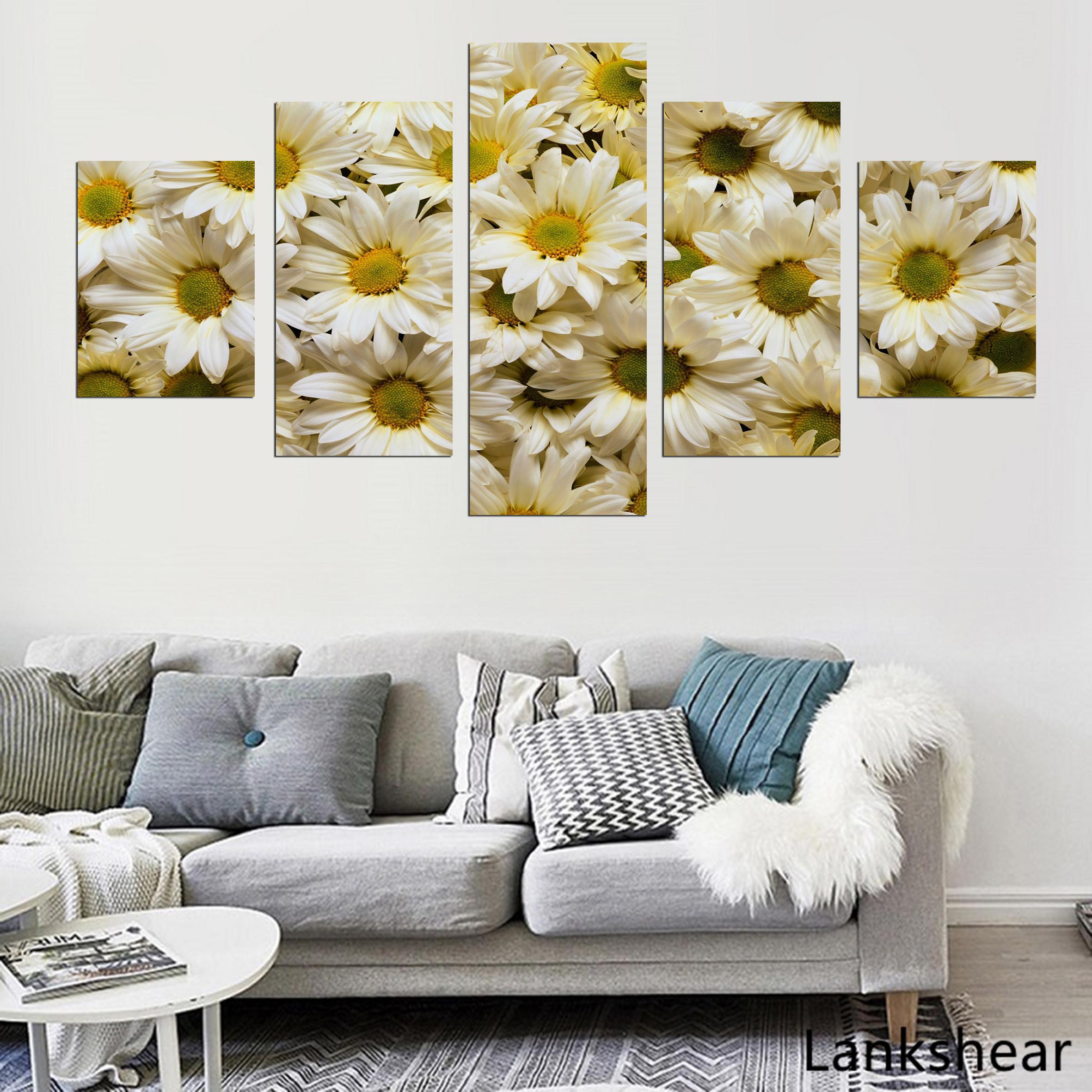 Картины на холсте, домашний декор, принты, белые, желтые ромашки, цветок, плакат, 5 шт., фотографии для гостиной, модульное настенное искусство в рамке 20x35cm*2 20x45cm*2 20x55cm*1
Картины на холсте, домашний декор, принты, белые, желтые ромашки, цветок, плакат, 5 шт., фотографии для гостиной, модульное настенное искусство в рамке 20x35cm*2 20x45cm*2 20x55cm*1