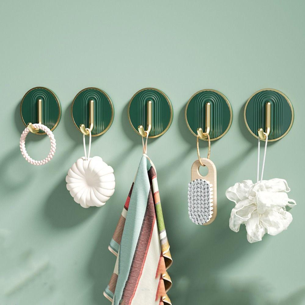 Plastic Light Luxury Hooks Waterproof Storage Hook Multi-Purpose Towel Hook Wall