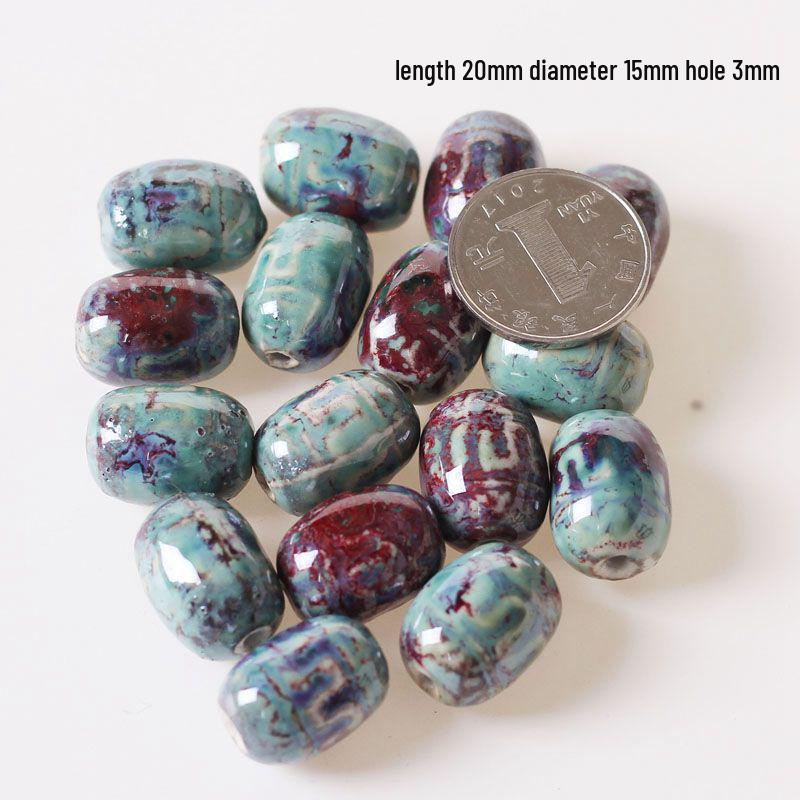 Creative DIY Ceramic Jewelry Kit: Beads & Materials for Girls Bracelet & Necklace Making Imperial Oval Pattern 5 pcs
Creative DIY Ceramic Jewelry Kit: Beads & Materials for Girls Bracelet & Necklace Making Imperial Oval Pattern 5 pcs