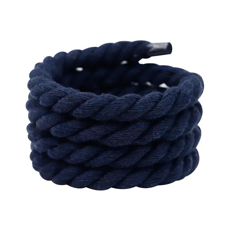 Colored Round Thick Rope Laces Polyester Cotton Women Man Solid Color Laces 100/120/140/160cm Width Colorful Bold Shoelaces 160cm Темно-синій
Colored Round Thick Rope Laces Polyester Cotton Women Man Solid Color Laces 100/120/140/160cm Width Colorful Bold Shoelaces 160cm Темно-синій