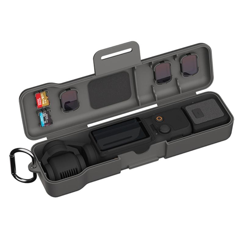 Compactly Plastic Storage Case For Pocket 3 Camera Shell Organizers Box With Magnetic Filter Slots And Memory Card Slots
Compactly Plastic Storage Case For Pocket 3 Camera Shell Organizers Box With Magnetic Filter Slots And Memory Card Slots