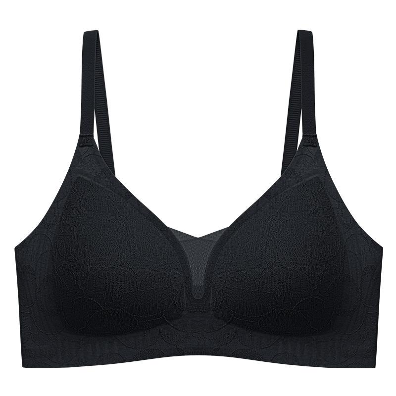 Поддержка маленькой груди Мягкая и поддерживающая Сексуальное глубокое V Бесшовное нижнее белье Французское кружевное бра для женщин 40/90ABC чёрный
Поддержка маленькой груди Мягкая и поддерживающая Сексуальное глубокое V Бесшовное нижнее белье Французское кружевное бра для женщин 40/90ABC чёрный