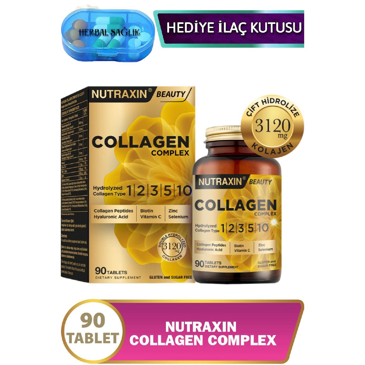Collagen Complex Type 1-2-3-5-10 Double Hydrolysis 3120 Mg 90 Pieces Tablet
Collagen Complex Type 1-2-3-5-10 Double Hydrolysis 3120 Mg 90 Pieces Tablet
