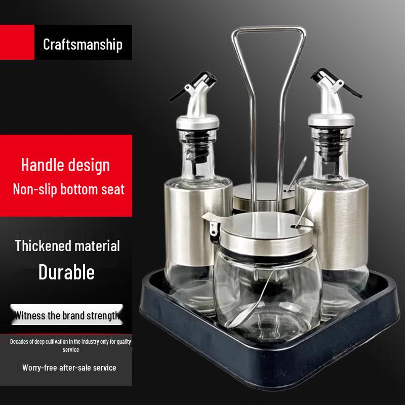 Yingbai 10-Piece Seasoning Bottle & Condiment Set with 3-Tier Countertop Rack
Yingbai 10-Piece Seasoning Bottle & Condiment Set with 3-Tier Countertop Rack