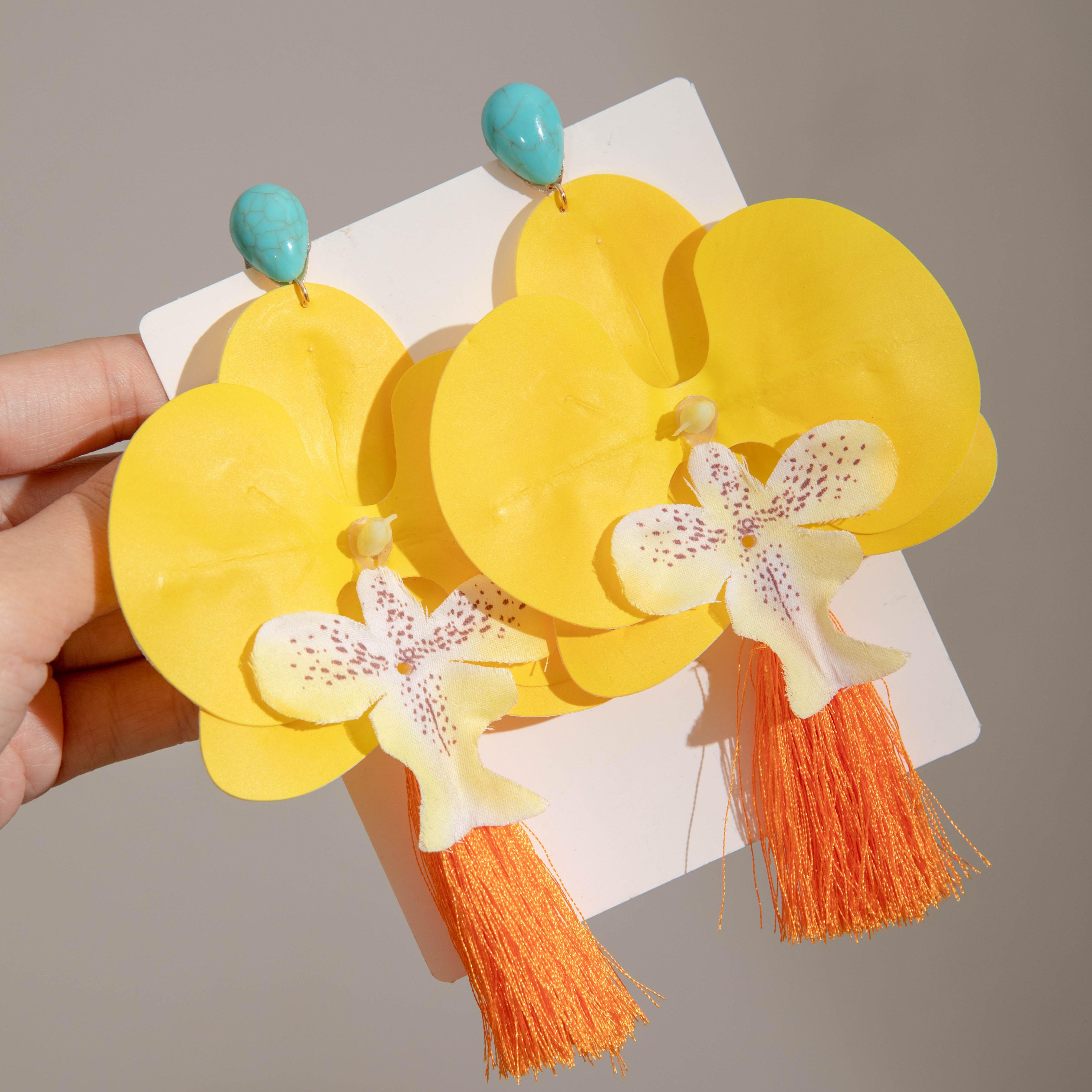 Красочные серьги-кисточки с цветком орхидеи-бабочки для женщин, украшения для весенних и летних пикников, пляжного отдыха, преувеличенные серьги-подвески жёлтый
Красочные серьги-кисточки с цветком орхидеи-бабочки для женщин, украшения для весенних и летних пикников, пляжного отдыха, преувеличенные серьги-подвески жёлтый