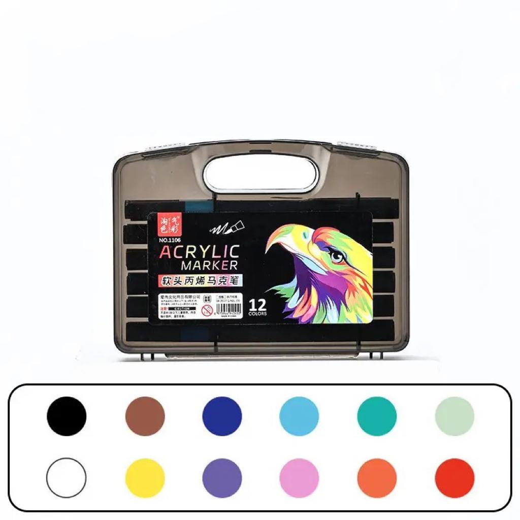 80/60/48/24/12 Colors Acrylic Marker Set for Wood Artists And DIY Enthusiasts Quick Dry Art Supplies for Illustration, Manga
80/60/48/24/12 Colors Acrylic Marker Set for Wood Artists And DIY Enthusiasts Quick Dry Art Supplies for Illustration, Manga