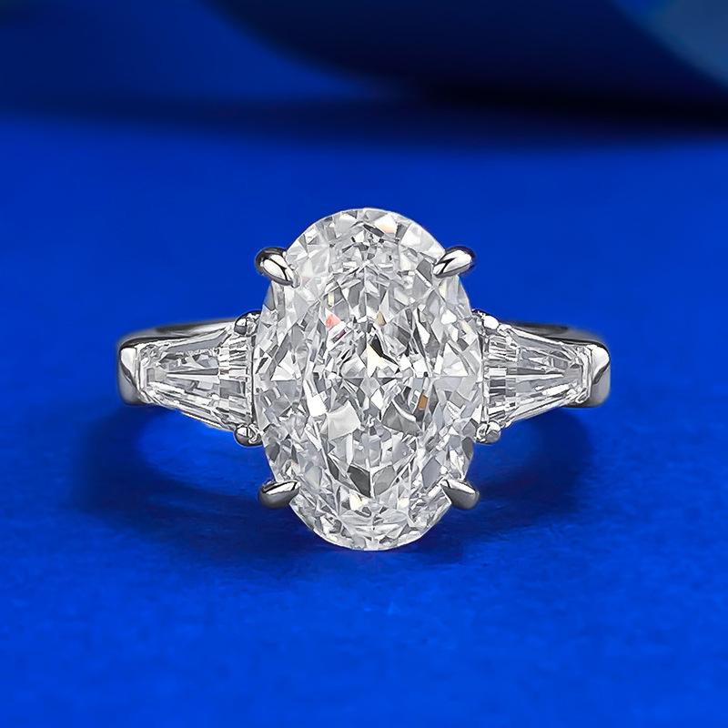 High Carbon Diamond Ice Flower Cut 8 * 12 Pigeon Egg Wind Wedding Ring Ring Female No. 9
High Carbon Diamond Ice Flower Cut 8 * 12 Pigeon Egg Wind Wedding Ring Ring Female No. 9