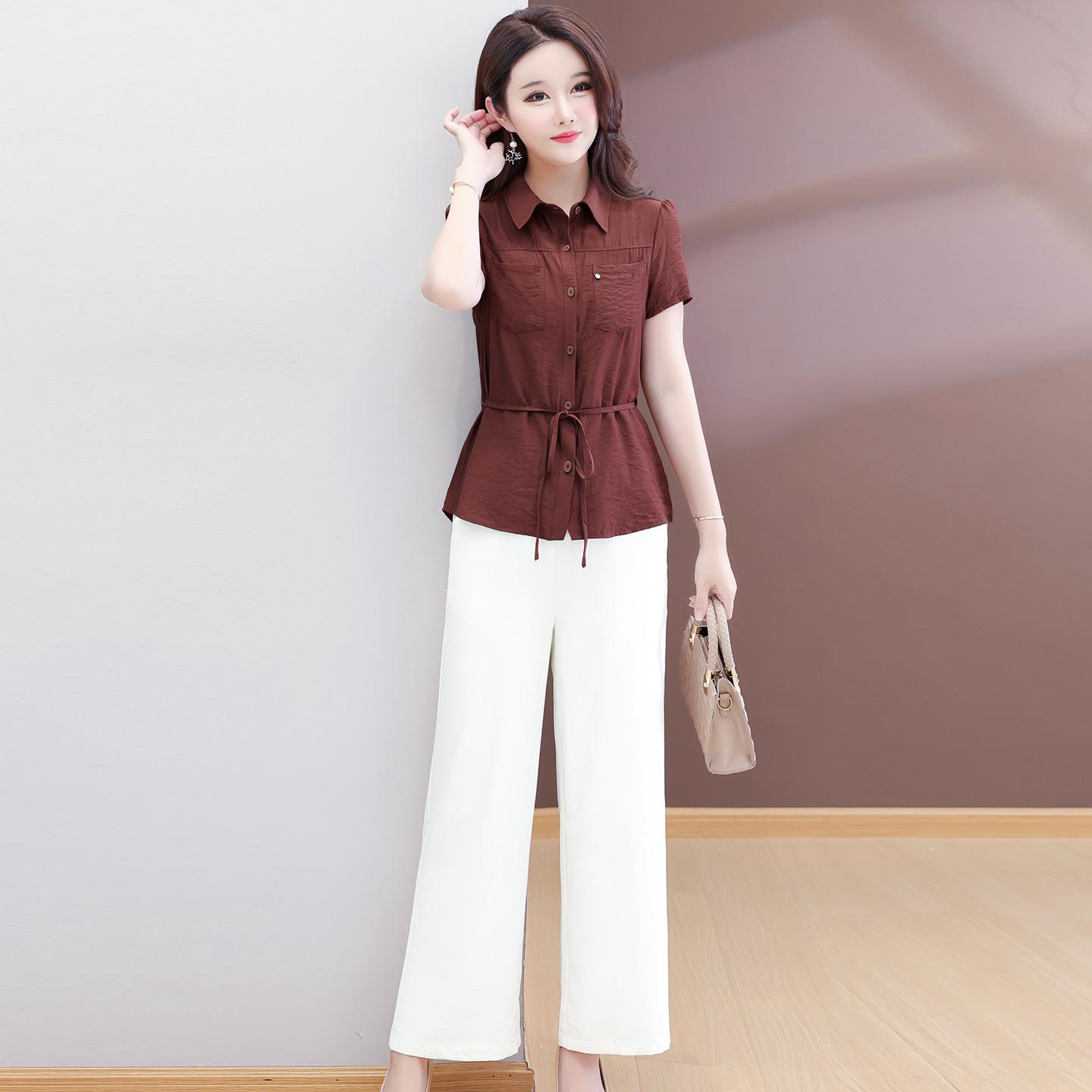 Summer 2026 Women s Stylish Two-Piece Set: Slimming Shirt & Wide-Leg Pants XXL червоний
Summer 2026 Women s Stylish Two-Piece Set: Slimming Shirt & Wide-Leg Pants XXL червоний
