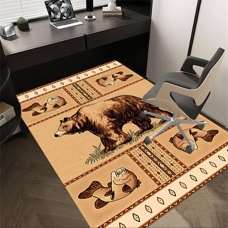 1PC Bear Fish Anti-slip carpet, suitable for Office, bedroomand playrooms. It can also be used as a sofa footrest cover-W90 60cm by 90cm
1PC Bear Fish Anti-slip carpet, suitable for Office, bedroomand playrooms. It can also be used as a sofa footrest cover-W90 60cm by 90cm