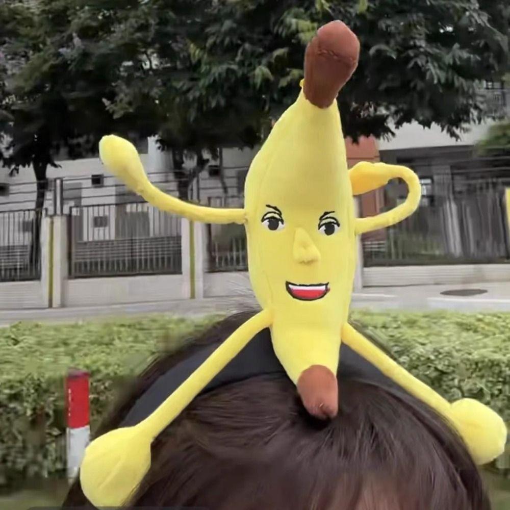 Ободок для плюшевой куклы Silly Big Banana с музыкой, широкополая заколка для волос, большой ободок для волос в виде банана without Music
Ободок для плюшевой куклы Silly Big Banana с музыкой, широкополая заколка для волос, большой ободок для волос в виде банана without Music