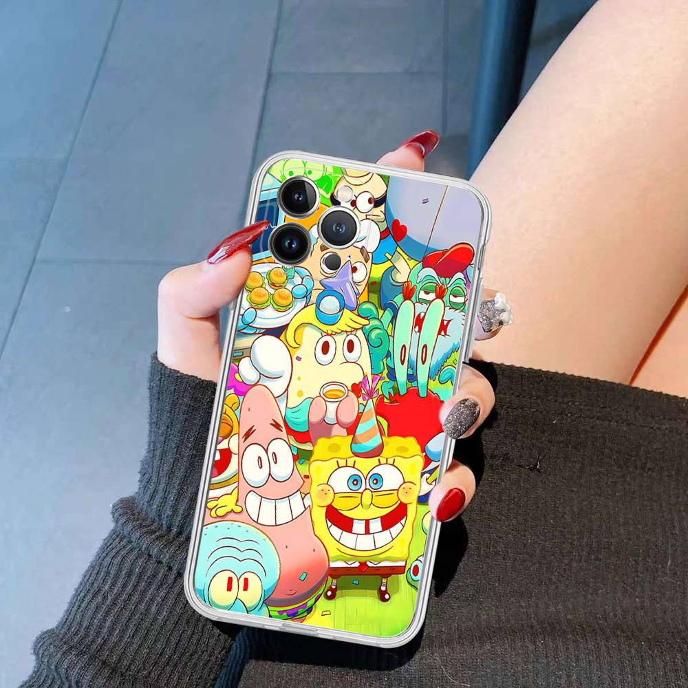 Cartoon Cute S-SpongeBob Anime Phone Case For IPhone 11 13 16 12 17 14 15 Pro Max Plus Soft Clear Back Cover Coque iPhone 15 plus
Cartoon Cute S-SpongeBob Anime Phone Case For IPhone 11 13 16 12 17 14 15 Pro Max Plus Soft Clear Back Cover Coque iPhone 15 plus