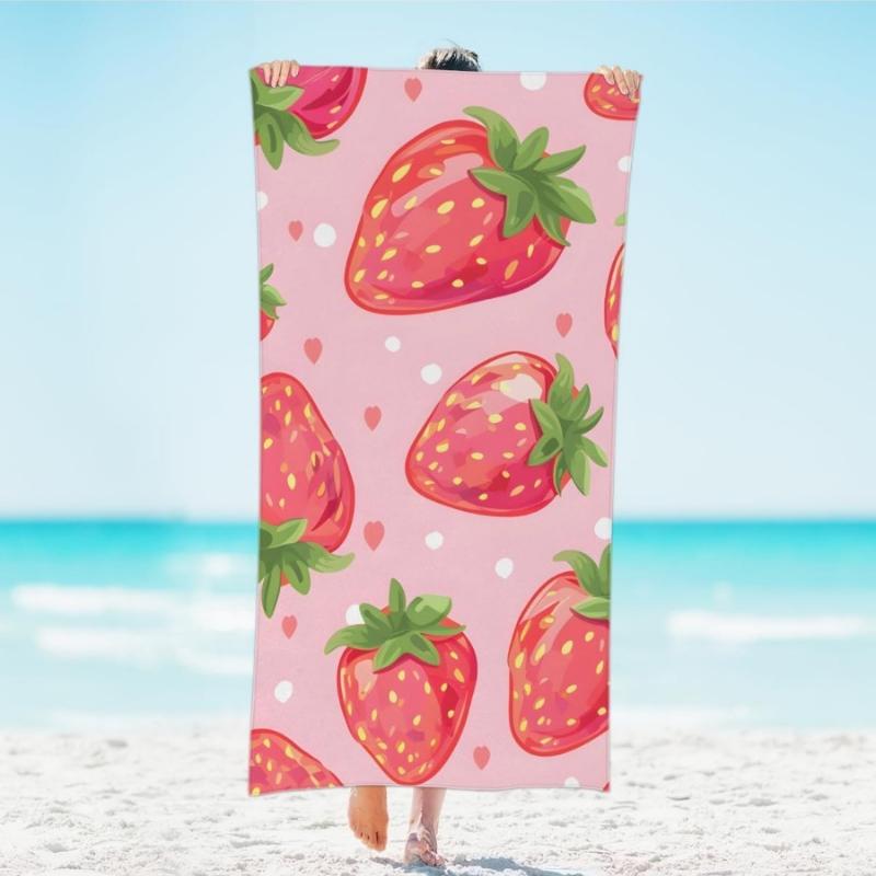 Pink Strawberry Fruit Beach Towel Lightweight Microfiber Beach Towels Decor Quick Pool Towel for Beach Travel Swim Bath Camping W30*H60(CM)
Pink Strawberry Fruit Beach Towel Lightweight Microfiber Beach Towels Decor Quick Pool Towel for Beach Travel Swim Bath Camping W30*H60(CM)