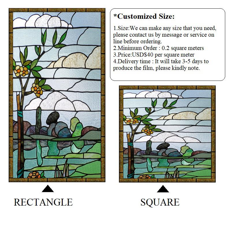 Vintage Stained Glass Window Film Static Cling Frosted Glass Privacy Film Custom Size Colorful Scenery Door Sticker Home Office (as the picture,40X40cm)
Vintage Stained Glass Window Film Static Cling Frosted Glass Privacy Film Custom Size Colorful Scenery Door Sticker Home Office (as the picture,40X40cm)
