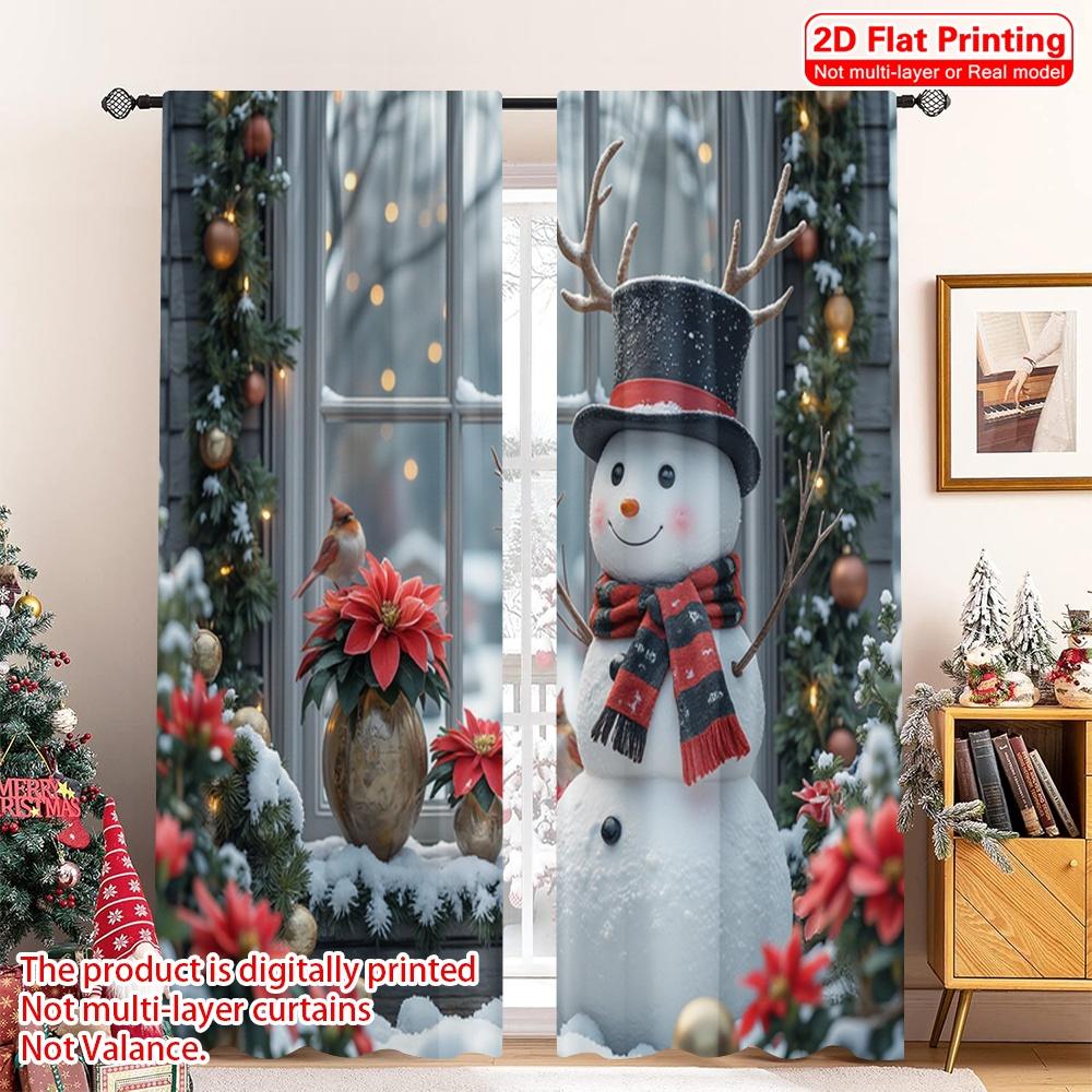 2pcs 2D flat printing Christmas Party Curtain Happy Snowman Festive Polyester Without Electricity Family Party Use for Holiday 52.50×116.00 CM 2pcs
2pcs 2D flat printing Christmas Party Curtain Happy Snowman Festive Polyester Without Electricity Family Party Use for Holiday 52.50×116.00 CM 2pcs
