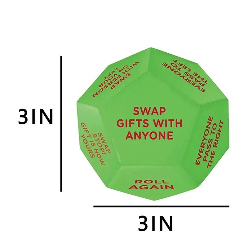 2026 Christmas Swap Gifts Exchange Dice Santa Claus Family Party Games Toys Christmas Creative Dices Xmas Navidad Decoration зелёный
2026 Christmas Swap Gifts Exchange Dice Santa Claus Family Party Games Toys Christmas Creative Dices Xmas Navidad Decoration зелёный